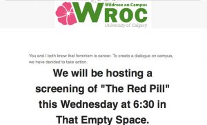 Wildrose on Campus sent the email on March 6th.//