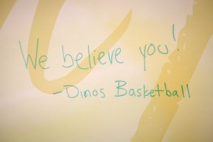 The on-campus #IBelieveYou campaign will run until Sept. 15. // 